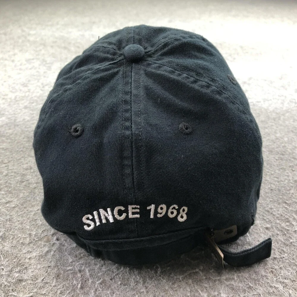 The North Face Hat Cap Strap Back Mens One Size Black Baseball Logo Outdoor